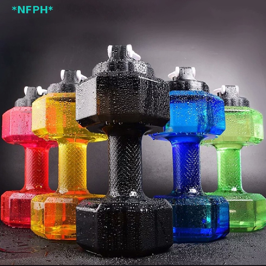 Bình Nước Thể Thao Hình Quả Tạ 2.2L Độc Đáo Mới