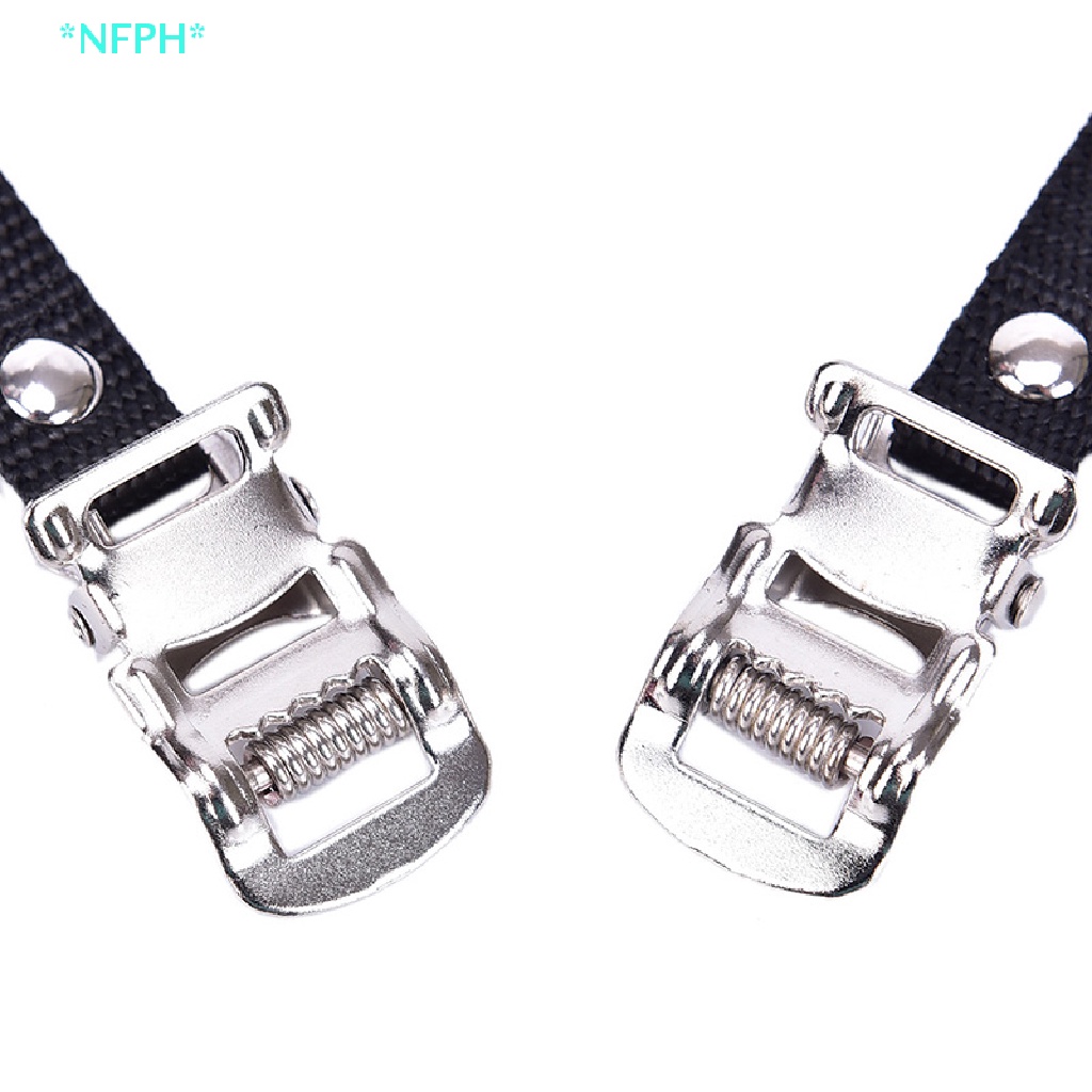 1 Cặp Dây Thắt Gắn Pê Đan Xe Đạp Chống Trượt Tiện Dụng Mới Áo Thun Thiết Kế Mới Năng Động Thời Trang