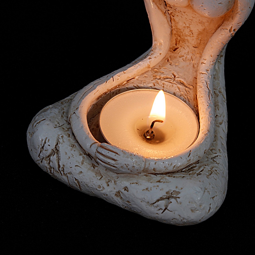 Giá Đỡ Nến Hình Thiên Thần Cầu Nguyện Bằng Nhựa Resin Làm Quà Tặng Trang Trí Nhà Cửa