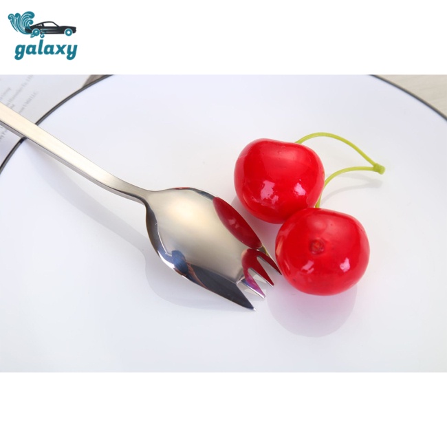 Galaxy Bộ Muỗng Nĩa 2 Trong 1 Bằng Thép Không Gỉ