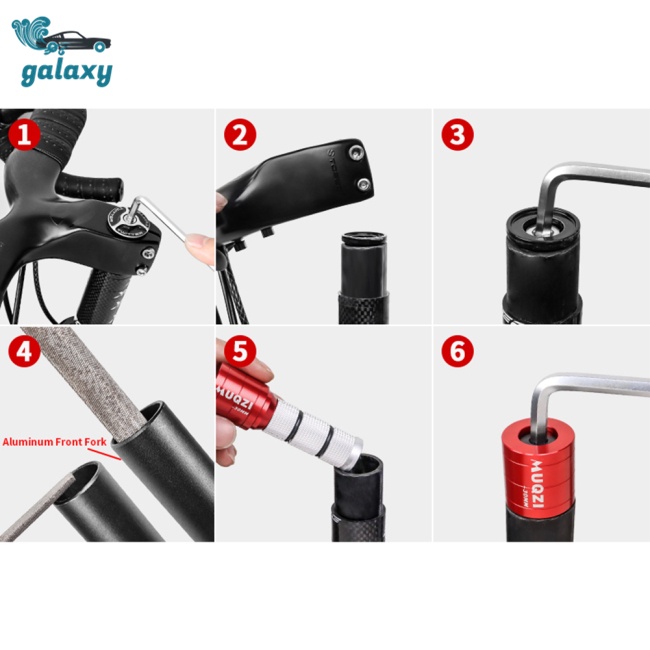 Galaxy Thanh Nối Dài Phuộc Xe Đạp Leo Núi 28.6mm 30mm 60mm Bằng Hợp Kim Nhôm