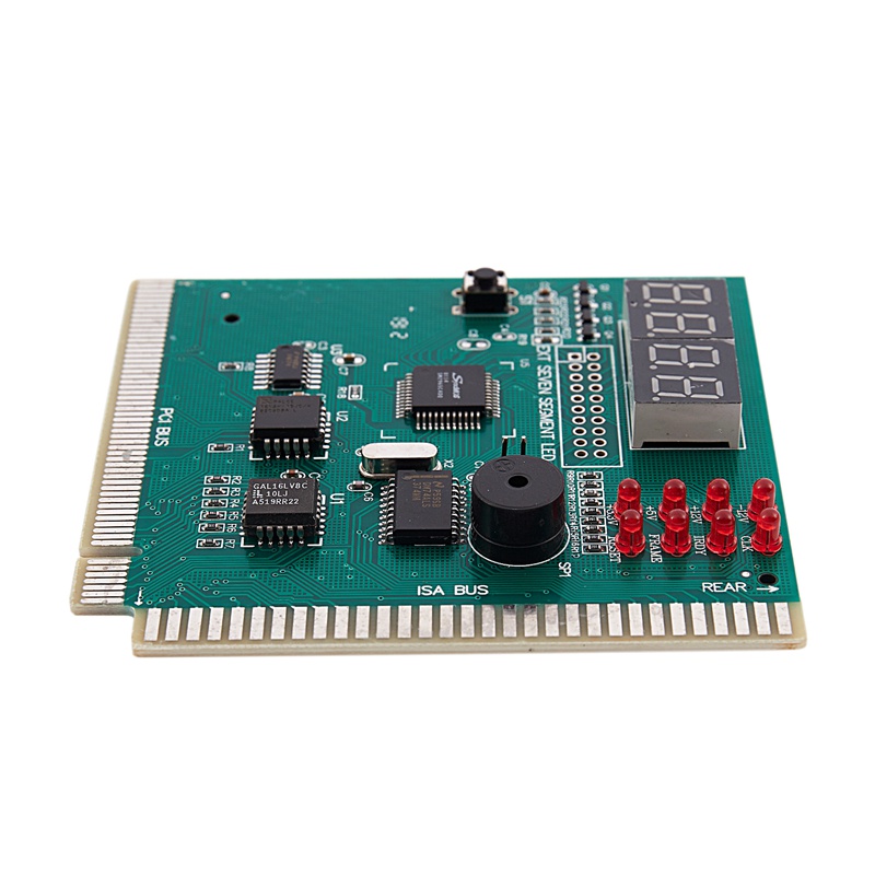 Thẻ chẩn đoán bo mạch chủ PC Máy phân tích mã POST PCI-ISA 4 chữ số