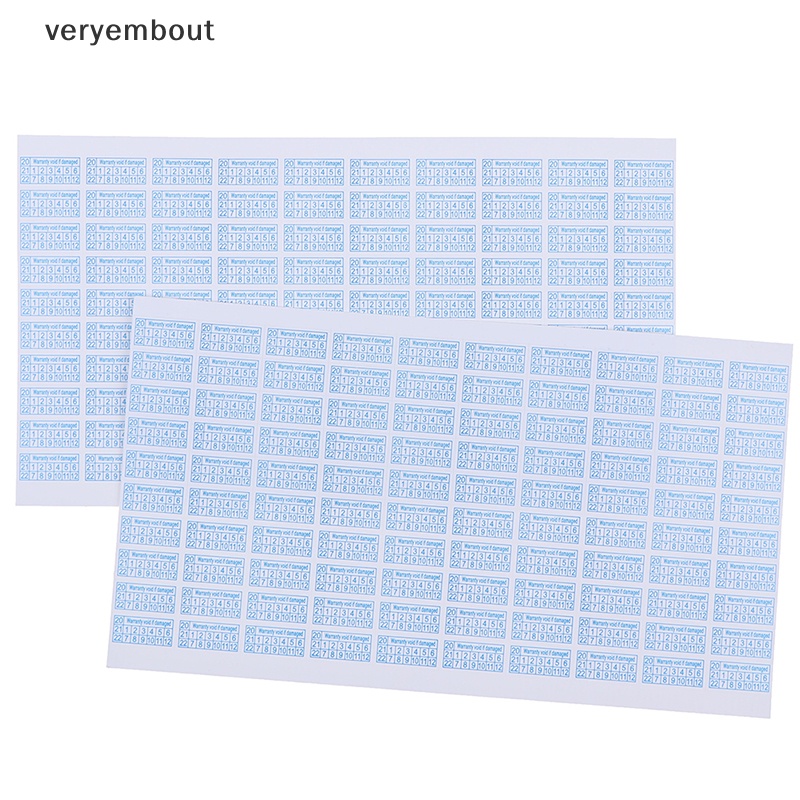 Set 200 Nhãn Dán Bảo Vệ An Toàn Bị Hư Hại 2020-2022 n