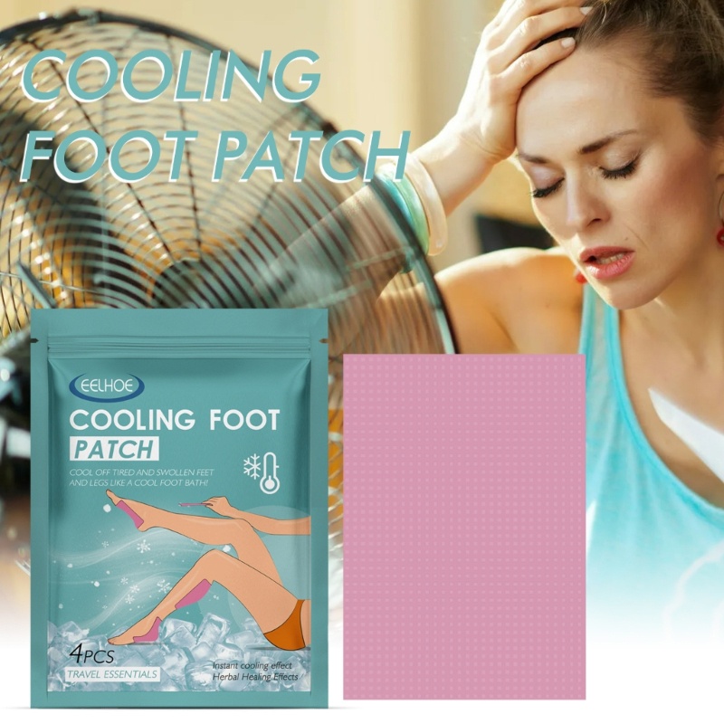 Set 4 Miếng Dán Làm Mát Giảm Mệt Mỏi Hiệu Quả