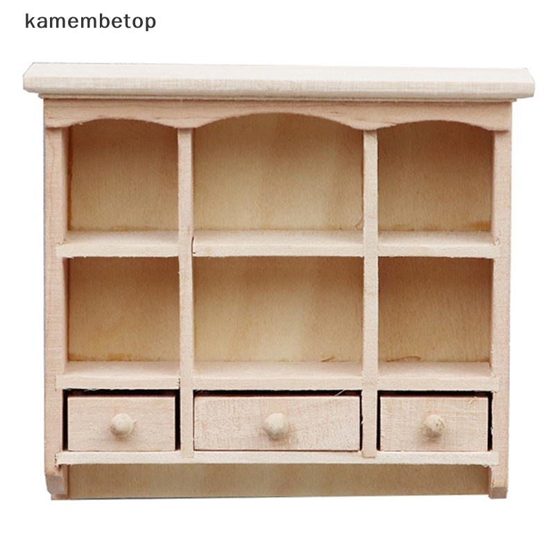 Tủ Gỗ Treo Tường Trang Trí Nhà Búp Bê Tỉ Lệ 1: 12