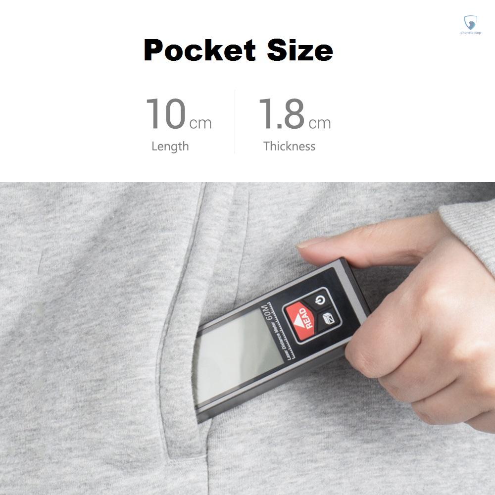 Máy Đo Khoảng Cách Laser Cầm Tay SW-B40 Mini Có Thể Sạc Lại