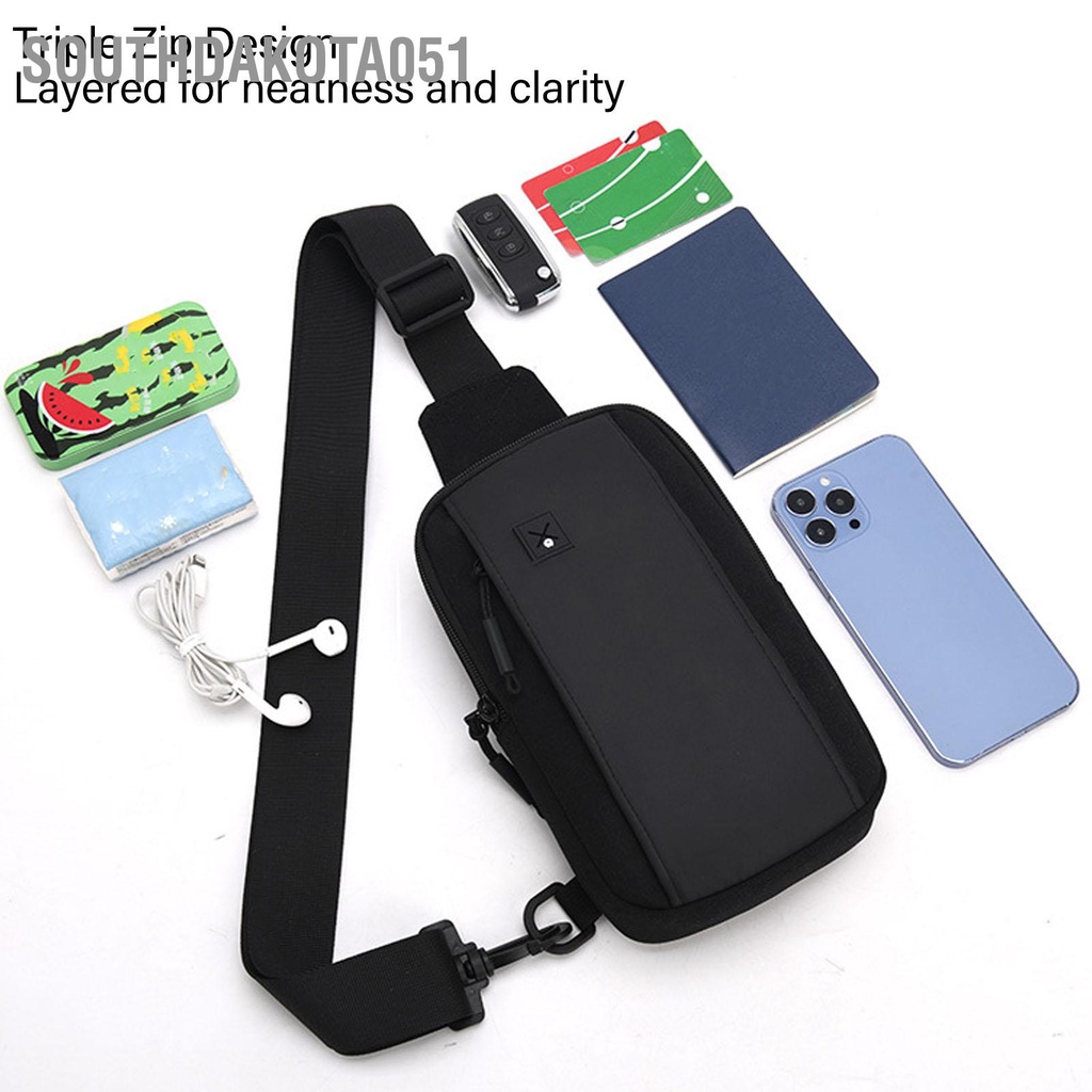 Southdakota051 Túi Đeo Ngực Du Lịch Ngoài Trời Thể Thao Vai Ba Lô Messenger Cho Nam Nữ