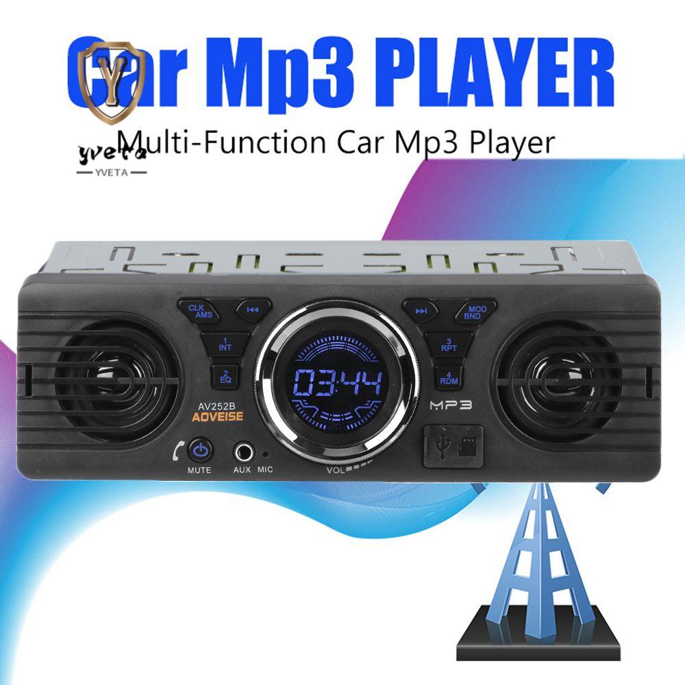 Máy Nghe Nhạc MP3 YVETA Tích Hợp Đài FM / USB / AUX Rảnh Tay Gắn Bảng Điều Khiển Dành Cho Xe Hơi