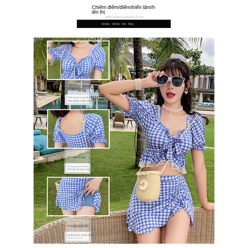 Bộ Đồ Bơi Hai Mảnh Ôm Dáng Che Bụng Thời Trang Cho Nữ