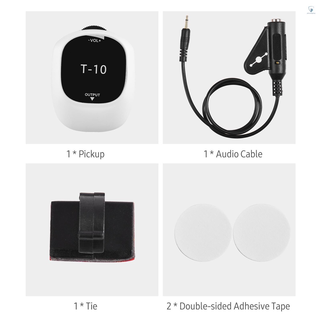 Pickup Thông Dụng Tự Dính Không Cần Khoan Lỗ 6.5mm Cho Loa / Ukulele / Violin / Banjo Erhu Guzheng