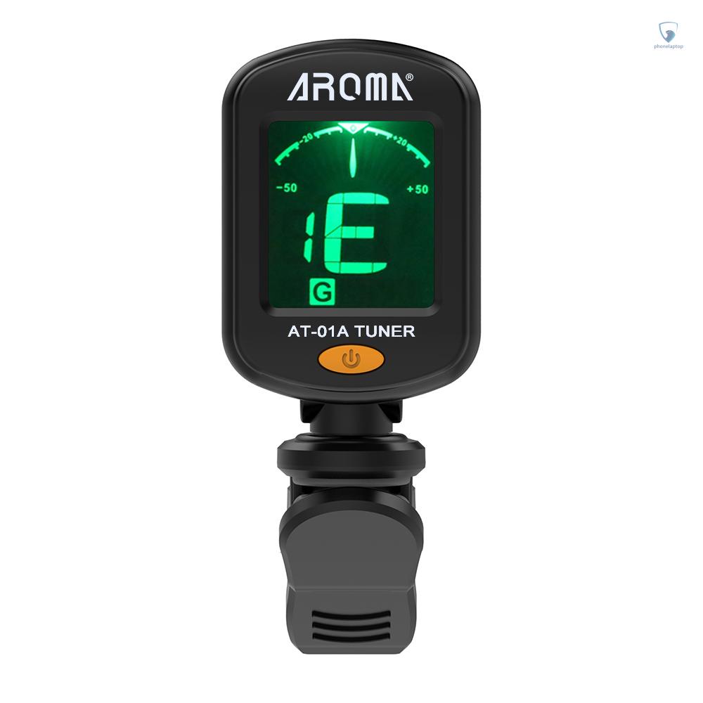 Kẹp Điều Chỉnh Âm Thanh AT-01A Có Màn Hình LCD Hiển Thị Cho Đàn Guitar Bass Ukulele Violin
