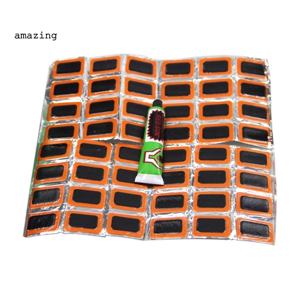 Miếng Vá Lốp Xe Đạp Hình Vuông Bằng Cao Su Kèm Keo