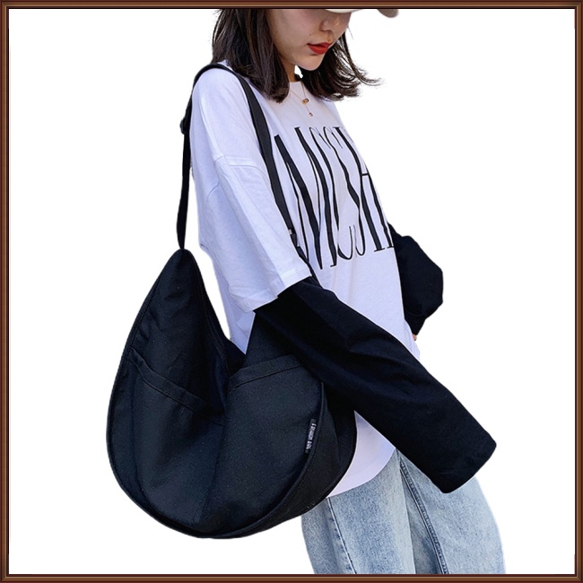 Túi Đeo Chéo Vai Bằng Vải Thời Trang Sành Điệu Dễ Thương Cho Nữ