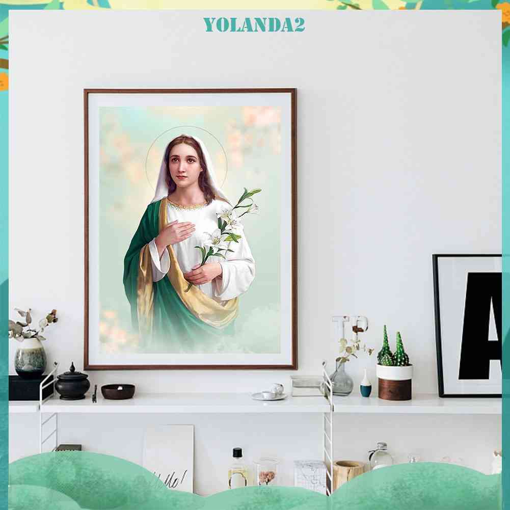 Tranh Đính Đá Kim Cương Toàn Bộ 5D DIY Hình Vẽ Nhân Vật Trang Trí Tường