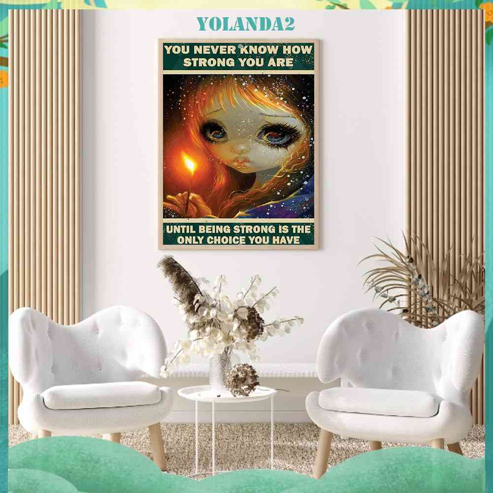 Tranh Đính Đá Kim Cương Toàn Bộ 5D DIY Hình Búp Bê