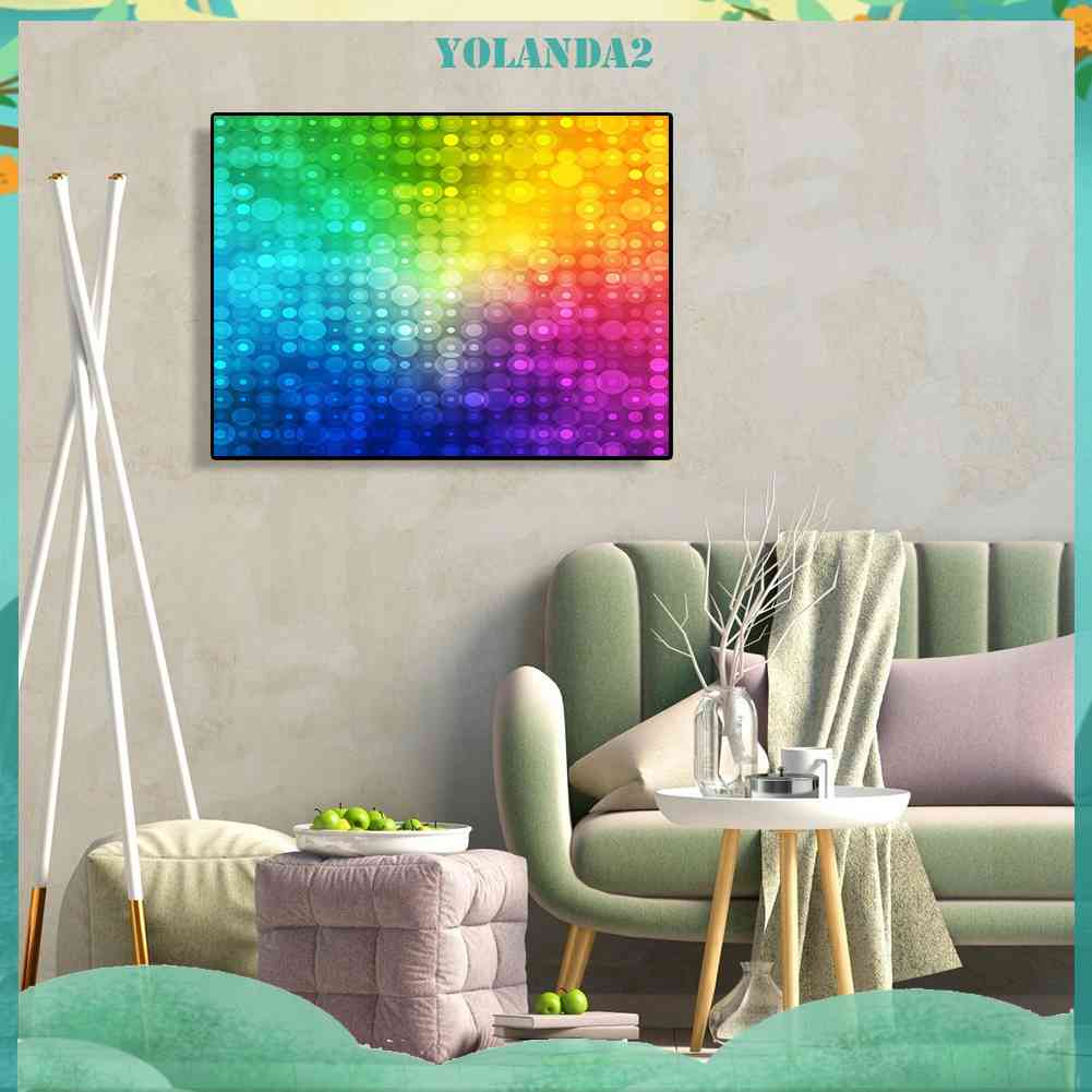 Bộ Tranh Đính Đá Họa Tiết Cầu Vồng Độc Đáo Diy Dùng Trang Trí Nhà Cửa