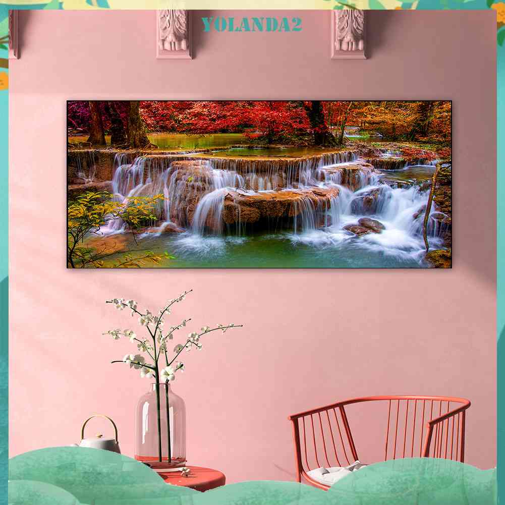 Tranh Đính Đá Kim Cương Toàn Bộ 5D DIY Hình Vẽ Lá Phong