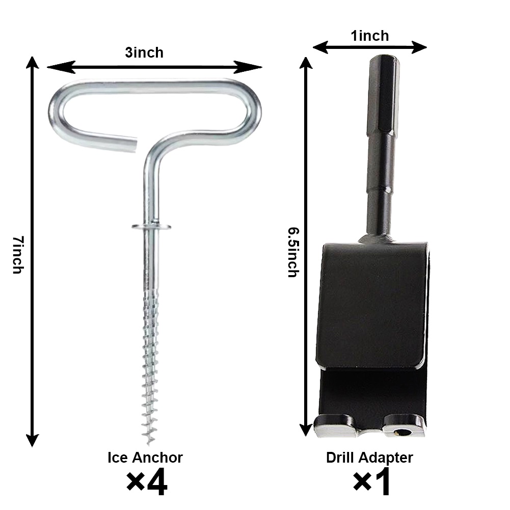 Bộ Chuyển Đổi Mũi Khoan Dựng Lều Câu Cá / Đi Bộ Đường Dài /