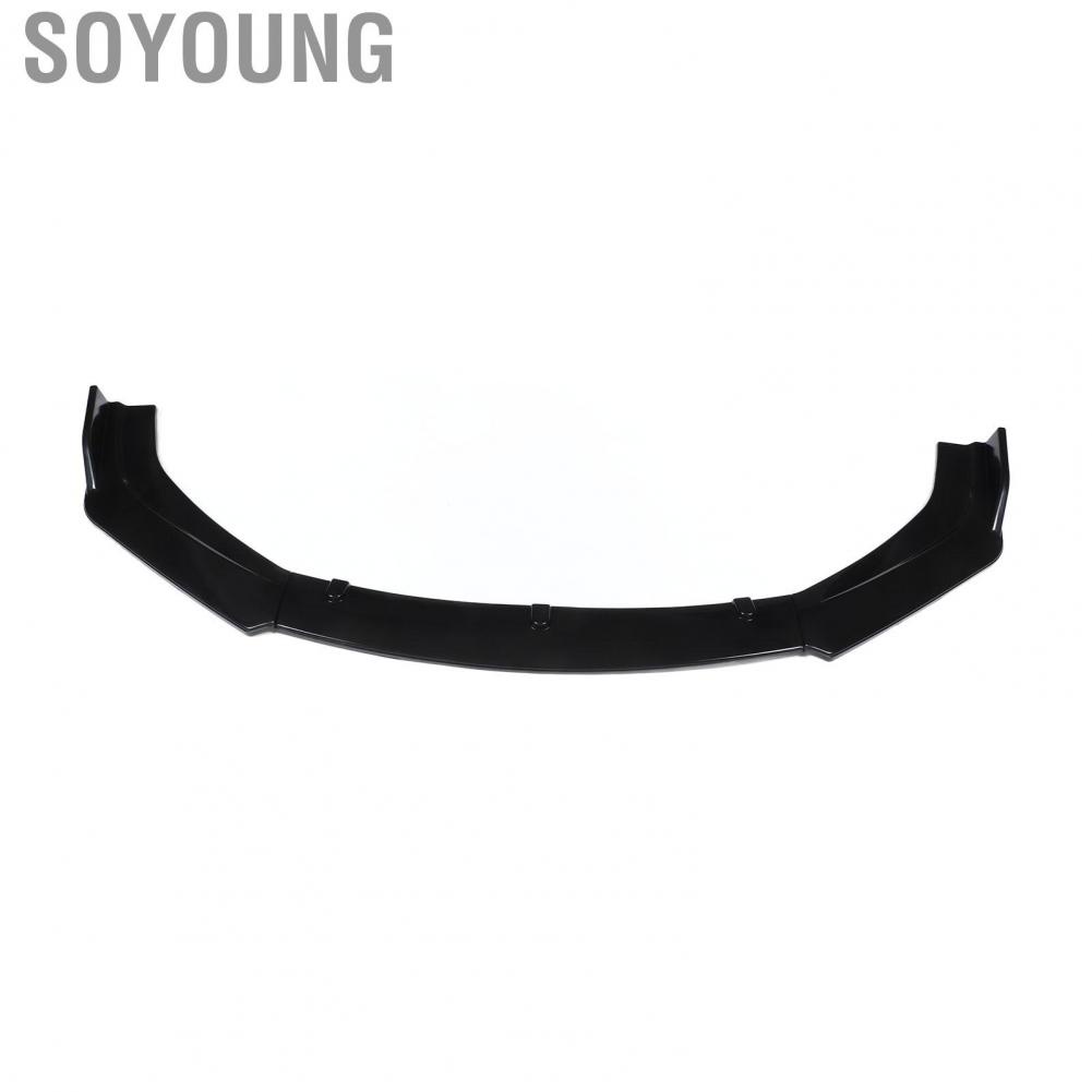 Soyoung Front Bumper Lip  3pcs Front Bumper Spoiler Aerodynamic Scratch Resistant  for Autos