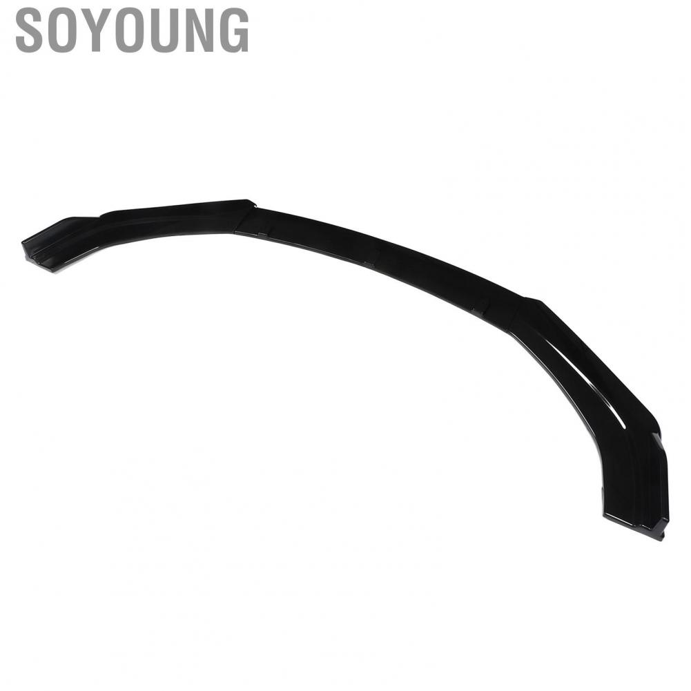 Soyoung Front Bumper Lip  3pcs Front Bumper Spoiler Aerodynamic Scratch Resistant  for Autos
