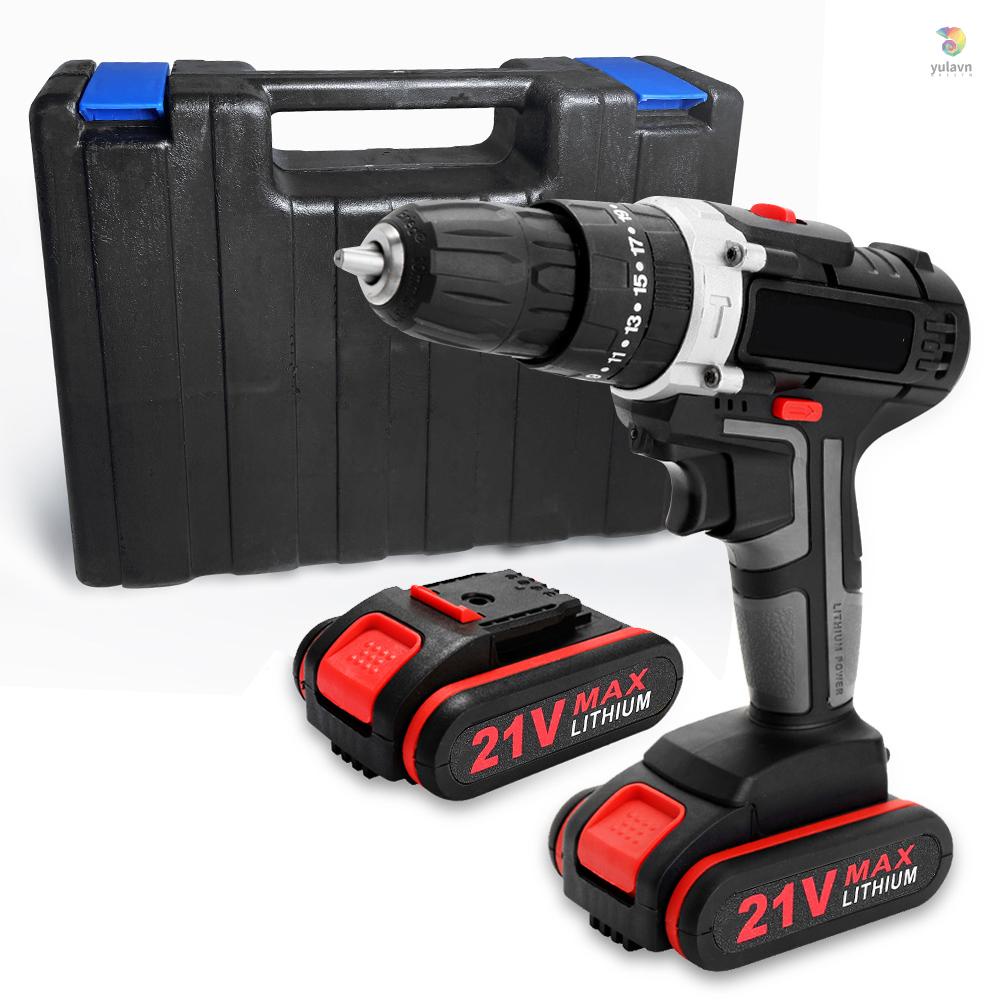 Máy Khoan Điện Cầm Tay Không Dây Công Suất Cao 21V 21V Đa Năng Có Thể Sạc Lại Tiện Dụng DIY