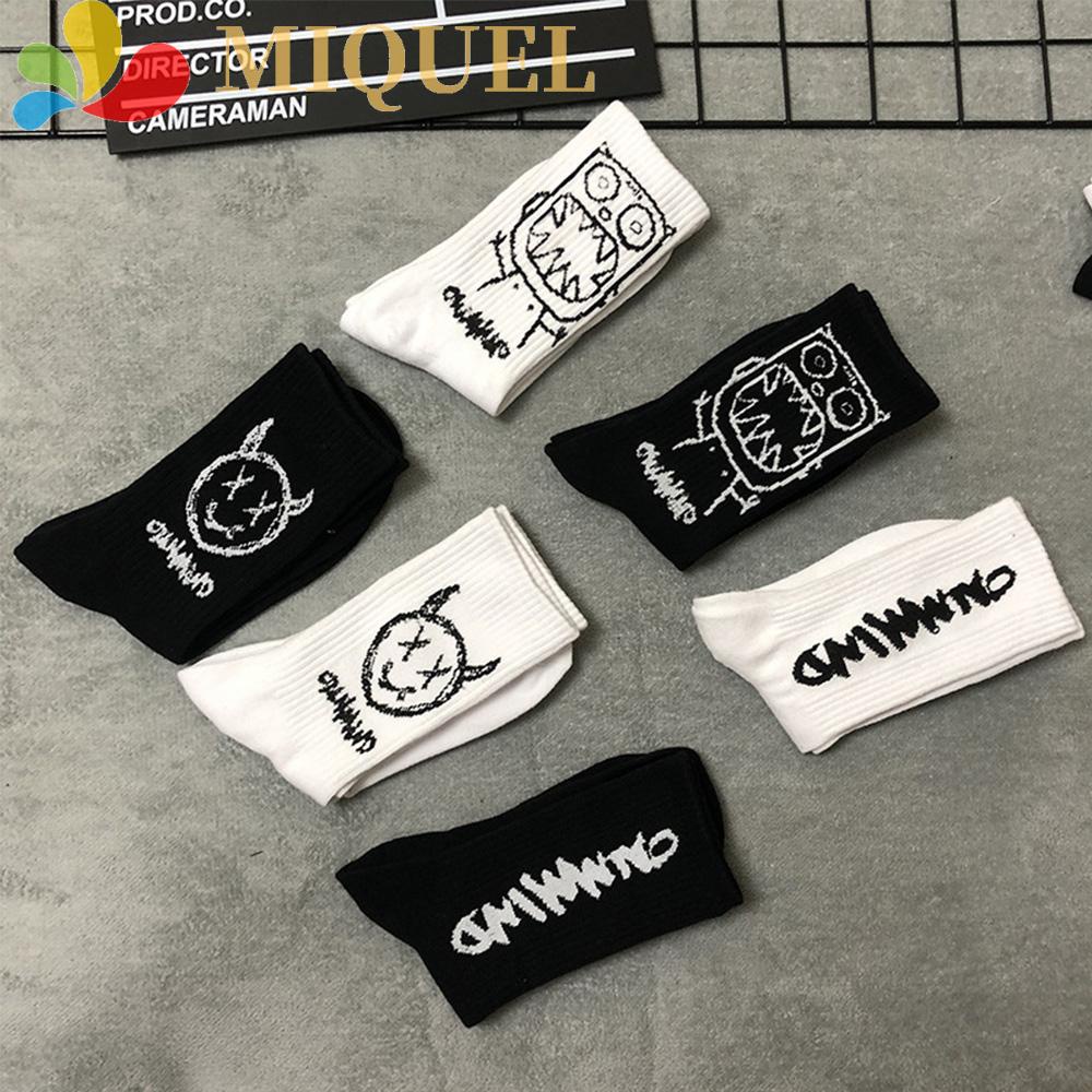 Vớ Thể Thao Thoáng Khí Họa Tiết Hoạt Hình Phong Cách Hip Hop Đường Phố Cho Nam Và Nữ