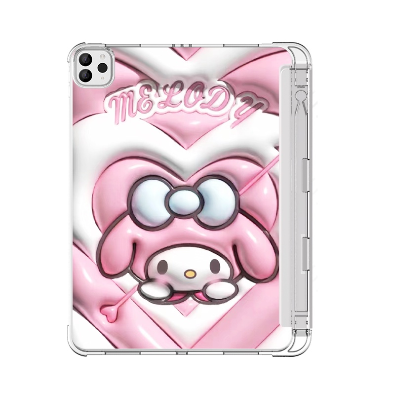 SANRIO Ốp Máy Tính Bảng TPU Kèm Ngăn Đựng Bút Cho iPad Air 2Gen9 10.2 / Air 4 10.9 / gen5 / gen6 9.7 gen7 / gen8 / Gen9 10.2 Air4 / Air5 10.9 pro11 2018 / 2020 Giá Đỡ
