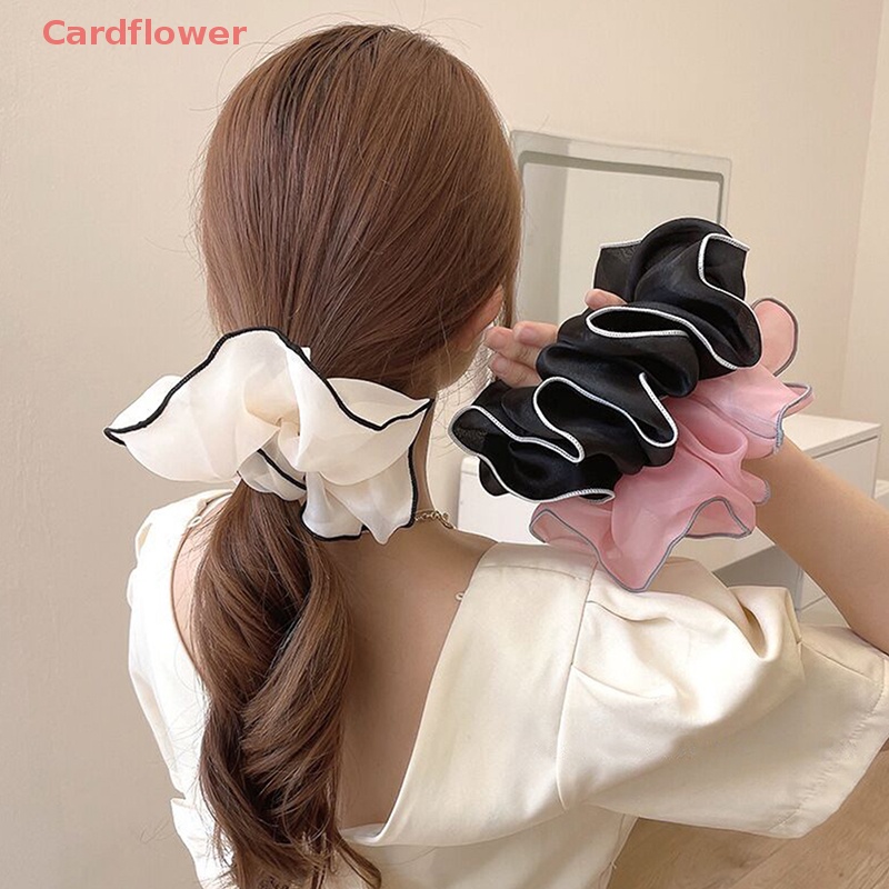 Dây Cột Tóc Organza Màu Trơn Thời Trang Mùa Hè Mới Cho Nữ