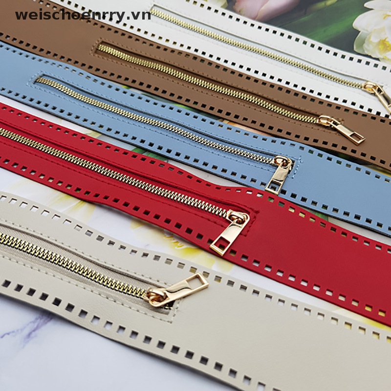 Dây Khóa Kéo 55cm Bằng Da PU Dùng May Túi Xách / Giày Dép Tiện Dụng DIY