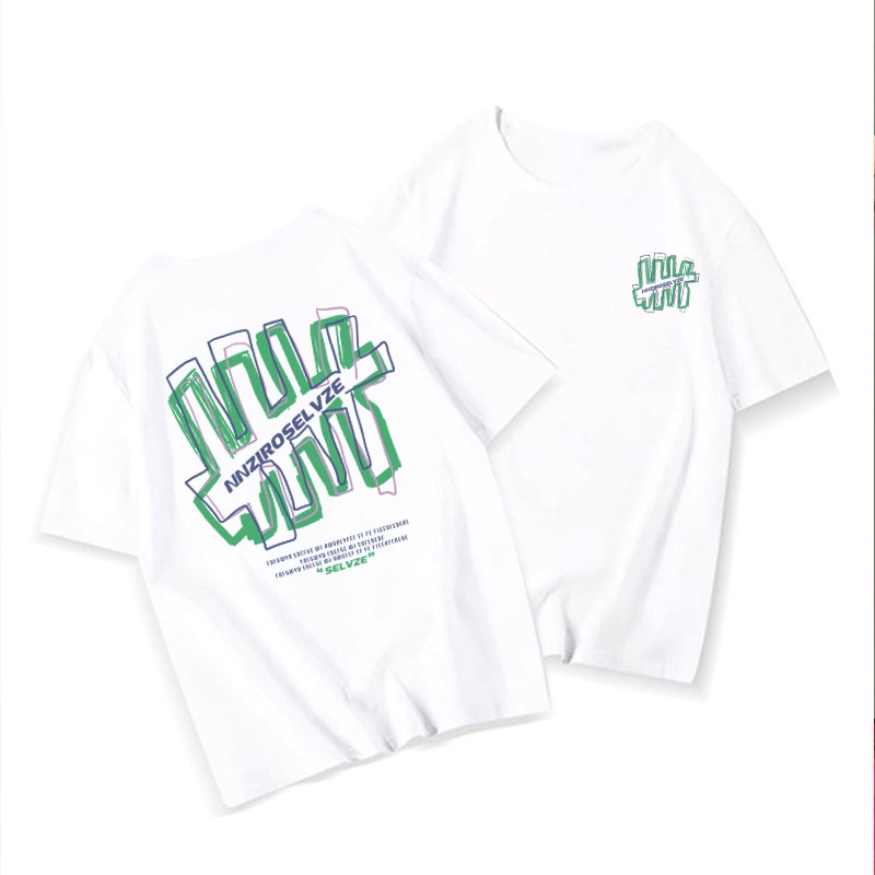 Áo Thun Unisex 100% Cotton Nguyên Chất Ngắn Tay Phong Cách Hàn Quốc Mới NRVP 2023