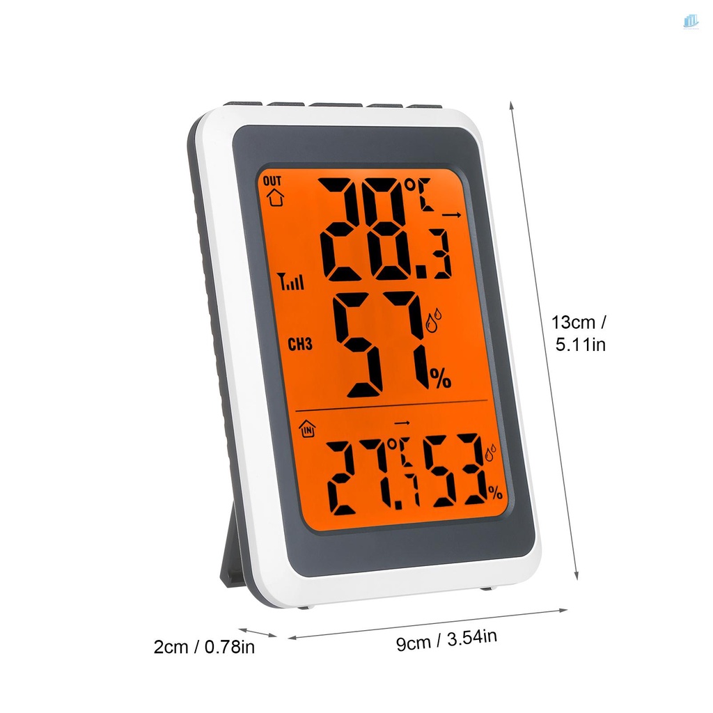 Đồng Hồ Đo Nhiệt Độ Và Độ Ẩm Kỹ Thuật Số Kèm 3 Bộ Phát