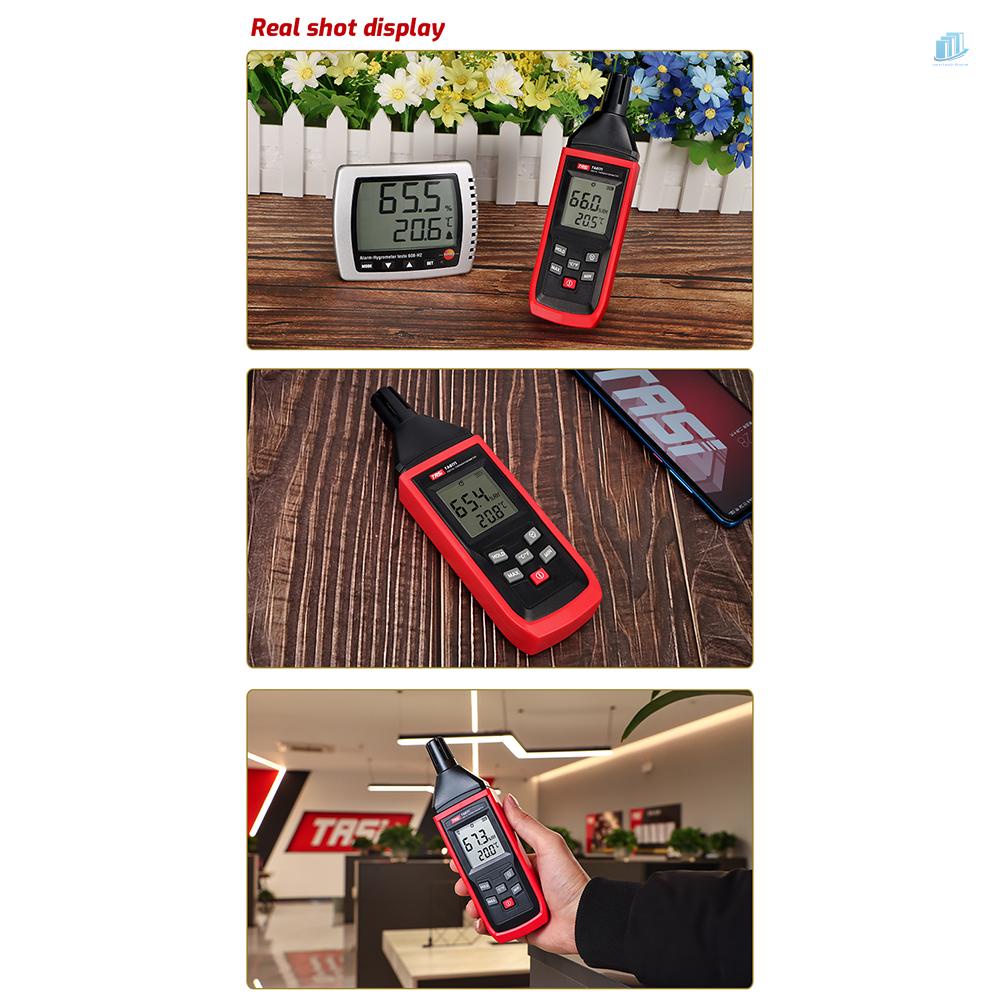 Đồng Hồ Đo Nhiệt Độ Và Độ Ẩm Cầm Tay (s2mwvn) TASI TA8171-100 Độ°C~50°C Đèn Nền LCD RH ~ 98% RH Với Đèn Nền LCD 5% RH ~ 98% RH °C/°F Phụ Kiện Chuyên Dụng Cho Xe Hơi