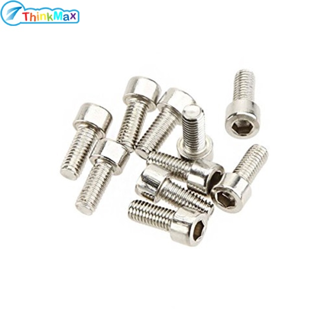 Set 10 Ốc Vít Inox 5MM * 12MM Gắn Giá Đỡ Bình Nước Xe Đạp