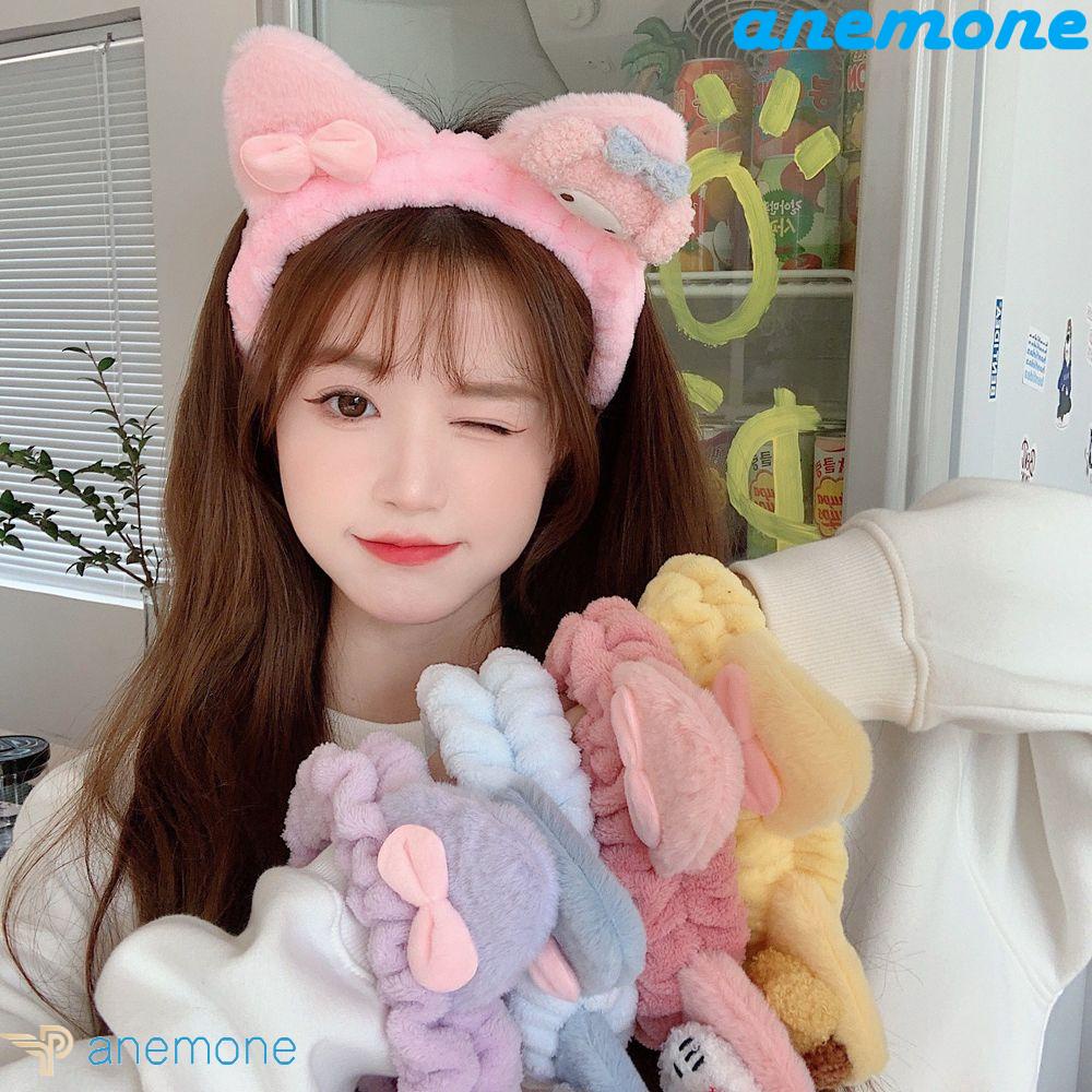 Băng Đô Cài Tóc Tai Mèo Kuromi Nhồi Bông Nhiều Màu Dễ Thương Dành Cho Nữ