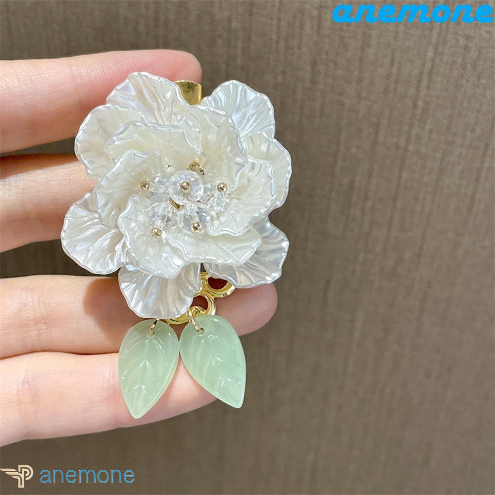 Kẹp Tóc Mỏ Vịt Hình Hoa Trà Ngọt Ngào Cho Nữ