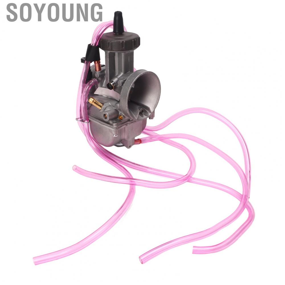 Soyoung Motorcycle Carburetor  PWK 38mm Carb Anodized High Performance Improved Air Flow for TRX250R CR250 ATC250R