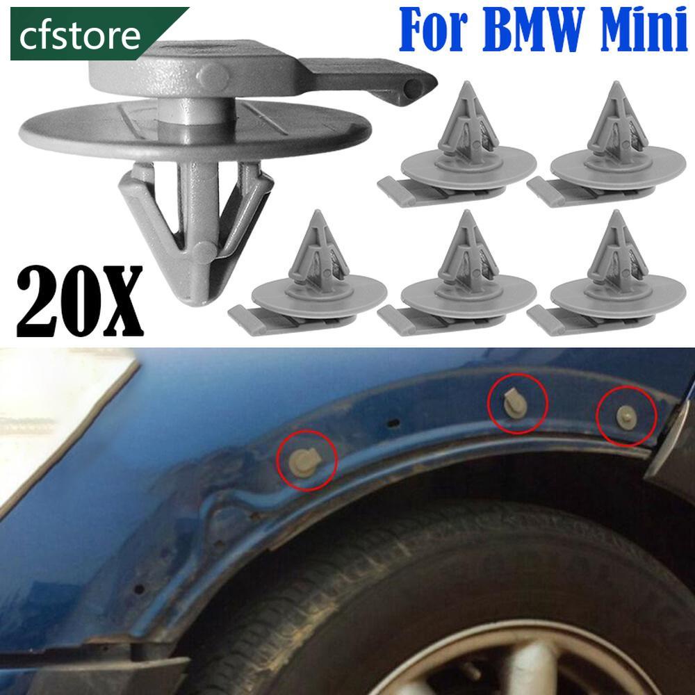 Set 20 Đinh Tán Vòm Màu Xám Cho Xe Hơi BMW Mini Cooper R50 R52 R53 R56 F56 N6S9