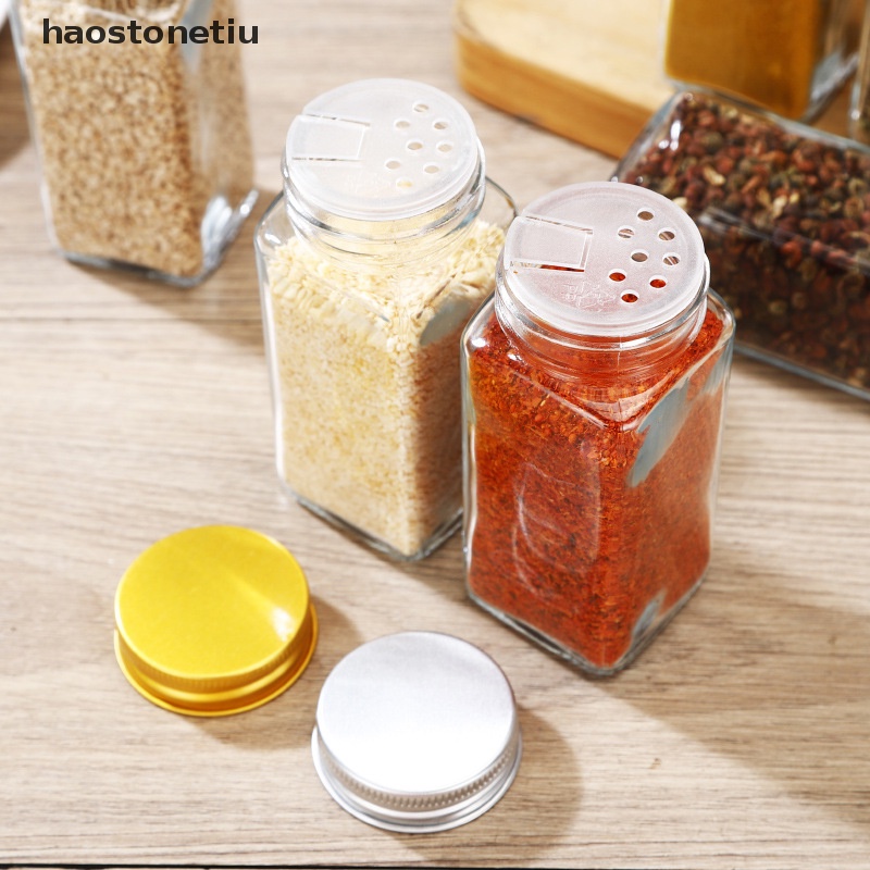 Hộp Đựng Gia Vị Bằng Kính Hình Vuông Tiện Dụng