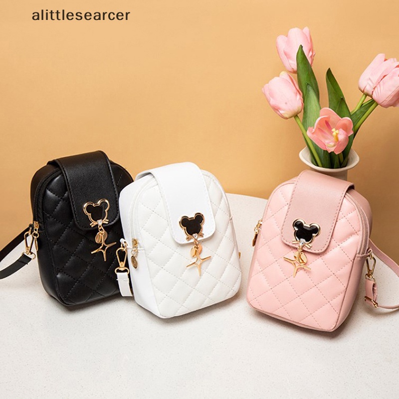 Túi Tote Đeo Chéo Thêu Họa Tiết Hoạt Hình Đính Đá Xinh Xắn Thời Trang Cho Nữ