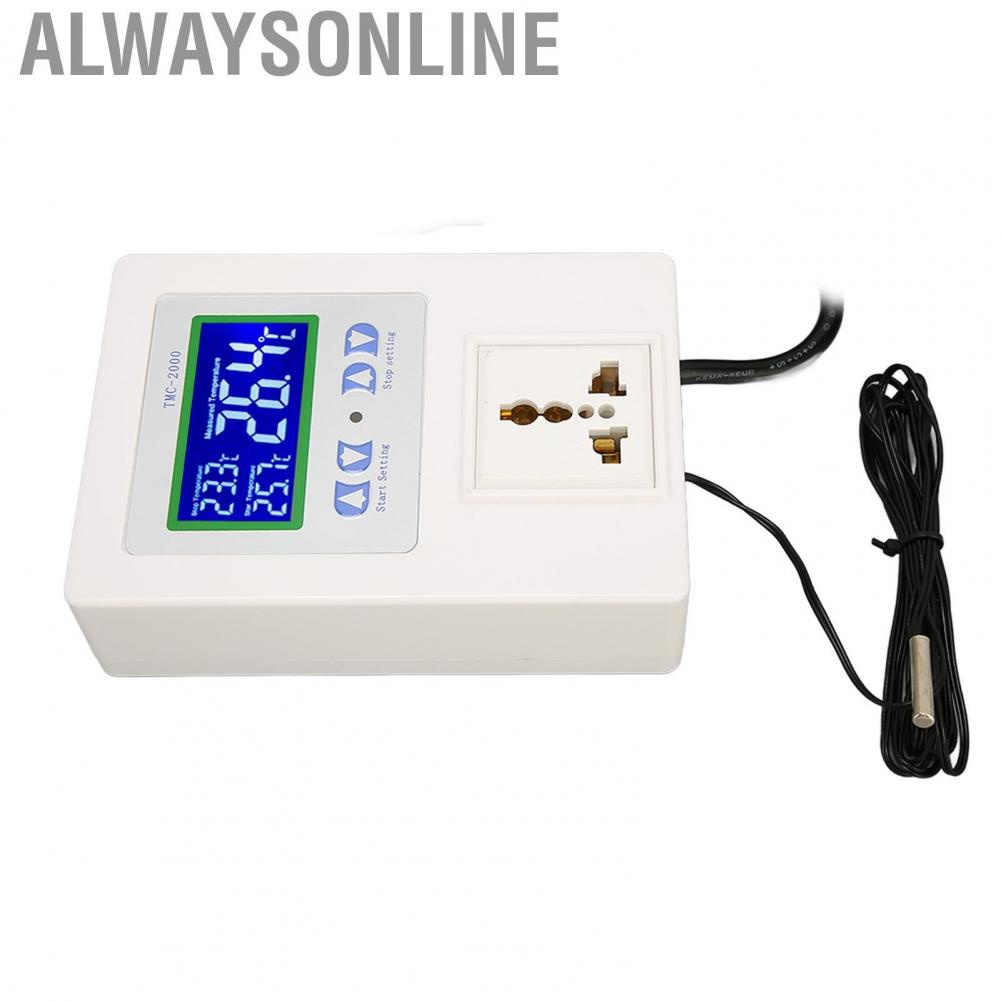 Alwaysonline Temperature Controller  Digital 4 Buttons Heating Cooling Mode for Pet Breeding