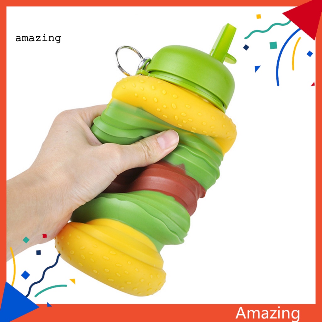 Bình Nước Thể Thao Chống Rơi Chống Rơi Hình Hamburger