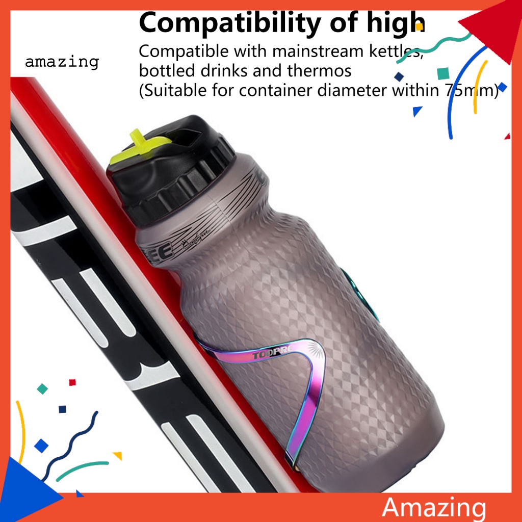 Giá Đỡ Chai Nước Mạ Điện Màu Sáng Dành Cho Xe Đạp Leo Núi