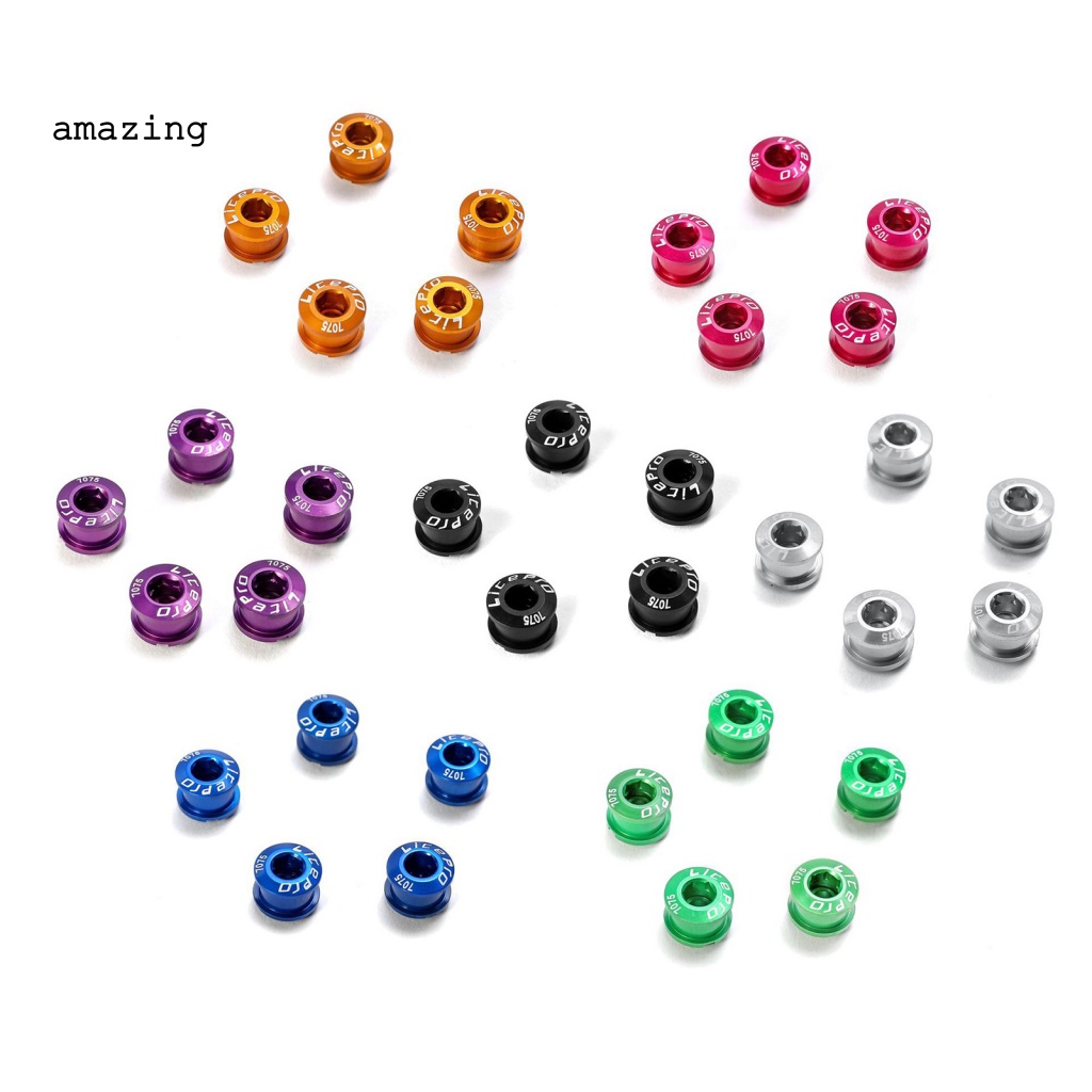 Set 5 Ốc Vít Bánh Xích Xe Đạp CNC Chất Lượng Cao