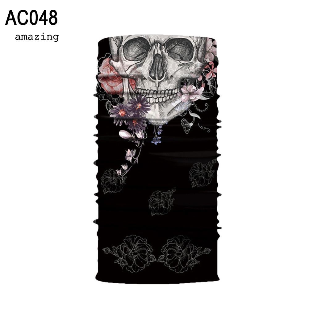 Khăn Choàng Cổ Che Phủ Mặt Và Cổ Chống Nắng Thiết Kế Hình Đầu Lâu Phong Cách Thể Thao