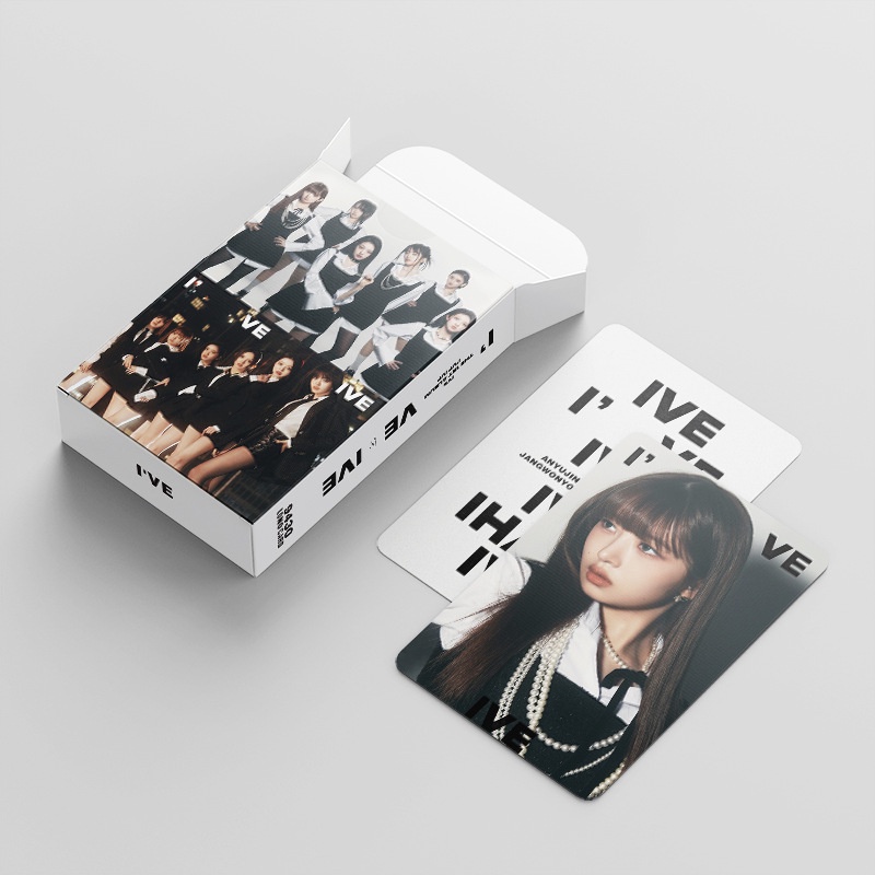 IVE Album《I'VE IVE》Photocard Double Sided Lomo Card 60 thẻ + nhãn dán 32 chiếc