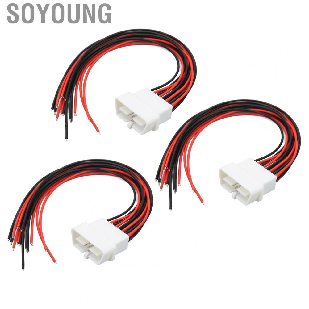 Soyoung Male OBD2 Cable Adapter Diagnostic Extension Cable  16 Pin Abrasion Resistant for Cars