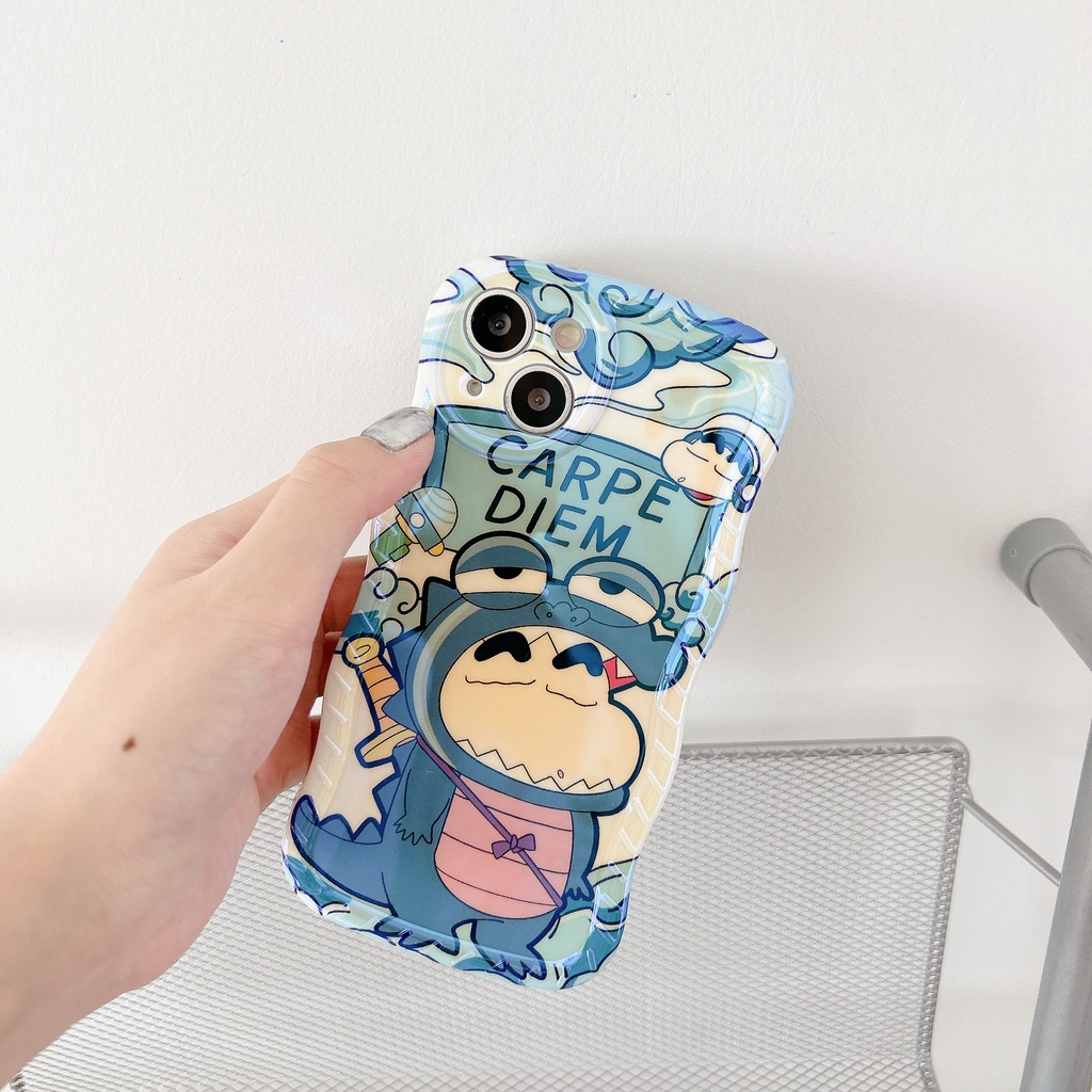 Ốp Điện Thoại TPU Blu-ray Chống Trượt Chống Sốc In Hình Shinchan Cho Apple IPhone 14 13 12 11 Pro Max