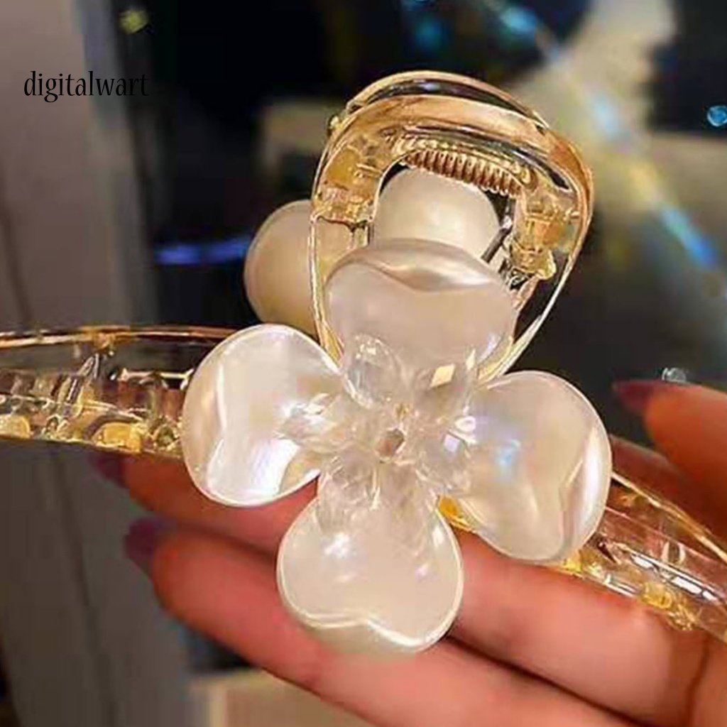 Kỹ Thuật Số| Kẹp Tóc Càng Cua Lớn Đính Ngọc Trai Giả Xinh Xắn Cho Nữ