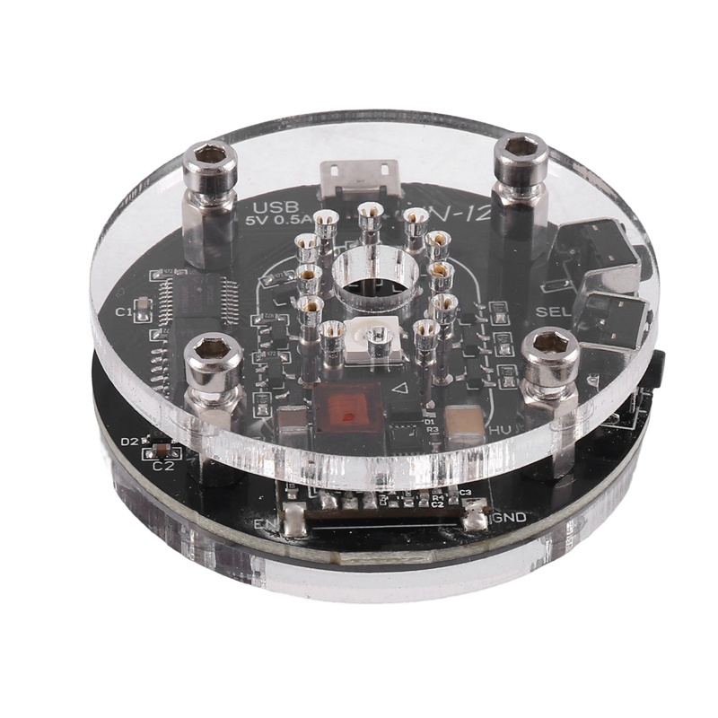 Đồng Hồ Điện Tử 12 Nixie RGB Cổng Micro-USB DC5V Thay Thế DIY