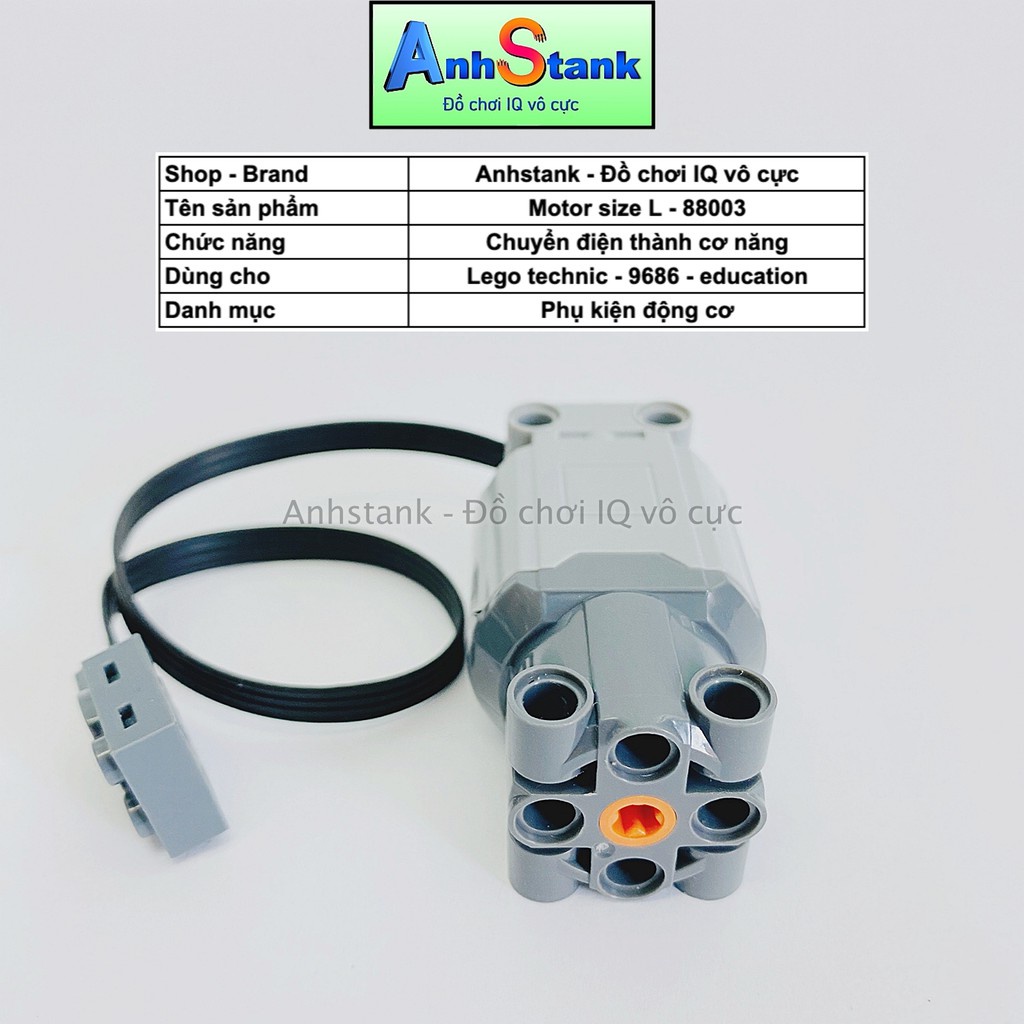 Motor Cỡ L 88003 Tương Thích 9686-Technic-Education